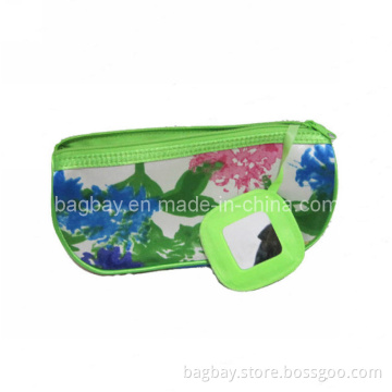 Satin Cosmetic Bag with Mirror (CBG09-137)